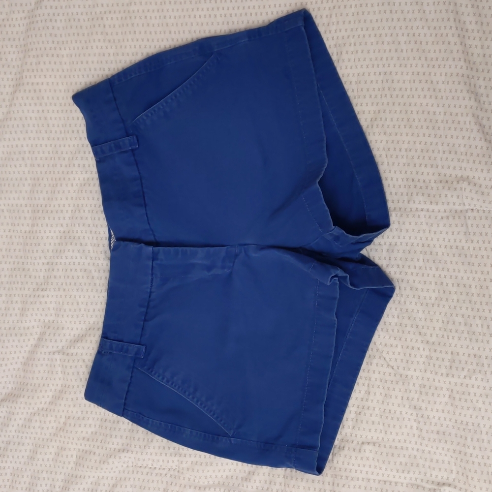 Women's Blue J Crew Chino Shorts Size 2
